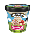 Ben & Jerry's, Topped Raspberry Cheesecake Ice Cream, 15.2 oz (8 Pack)