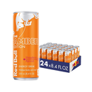 Red Bull, Sugarfree, Amber Edition, Strawberry Apricot, 8.4 oz (24 Pack)