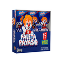 Ricolino, Payaso Mini Pop, 15 ct (15 Pack)
