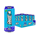 Ghost, Energy Drink, Blue Raspberry, 16 oz (12 Pack)