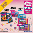FREE NERDS when you BUY 5 (72 Pack)