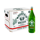 The Mountain Valley, Glass Bottle, Spring Water, 750 ml (12 Pack)