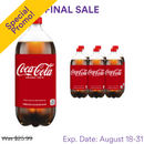 Coca-Cola, Soda, Mexican, 3 L (6 Pack)