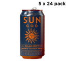 Sun God, Non-Carbonated Pineapple/Coconut/Ginger Hardwater, Solar Drift, 12 oz (120 Pack)