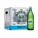 The Mountain Valley, Glass Bottle, Sparkling Water, 1 l (12 Pack)