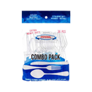 Heavy Duty Cutlery, Clear Plastic Combo Pack, 36 ct (48 Pack)