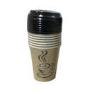 Dispozeit, Hot Paper Cup 8 ct With 8 Lids, 8 oz (48 Pack)