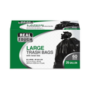 Real Tough, Trash Bag 60 ct Twist Tie Black, 26 gal (12 Pack)