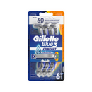 Gillette, Blue III Comfort, 6 ct (12 Pack)