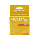 Mustang, Condom Ribbed Brown, 3 ct (12 Pack)