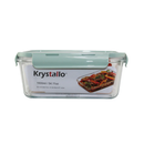 Krystallo, Food Container Glass with Lid, 54.11 oz (12 Pack)