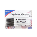 Bazic, Dry-Erase Markers Fine Point Black, 4 ct (24 Pack)