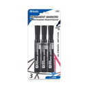 Bazic, Permanent Markers Black, 3 ct (24 Pack)