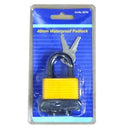 Waterproof Padlock With 2 Keys, 40 mm (12 Pack)