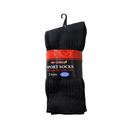 Top Choice, Crew Socks 9-11 Black, 2 ct (6 Pack)