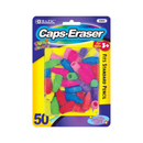 Bazic, Eraser Tops Asst Neon Colors, 50 ct (24 Pack)