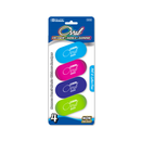 Bazic, Eraser Set 4pc Oval Neon Colors, 4 ct (24 Pack)