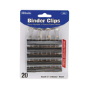 Bazic, Binder Clips Small Black, 20 ct (24 Pack)