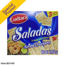 Cuetara, Saladas Saltine Crackers, 11.64 oz (12 Pack)