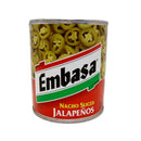Embasa, Nacho Sliced Jalapeños, 26 oz (12 Pack)