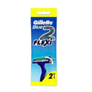 Gillette, Blue II Plus Flexi, 2 ct (12 Pack)
