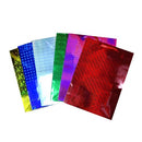 Gift Bags Hologram Large Assorted Colors (12 Pack)