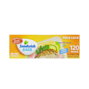 Home Select, Sandwich Bags Fold Lock, 120 ct (24 Pack)