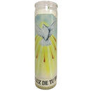 Candle Espiritu Santo White, 8 in (12 Pack)