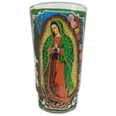 Candle Nuestra Señora De Guadalupe Green, 6 in (12 Pack)