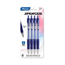 Pens Ball Point Blue, 4 ct (24 Pack)