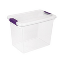 Sterilite, Latch Box Clear View, 27 qt (6 Pack)