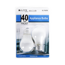 K-Lite, Appliance Bulbs 40 Watts Frost, 2 ct (24 Pack)
