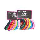 Hair Elastic Bands Assorted Colors, 20 ct (12 Pack)