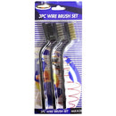 Wire Brush Set 3pc, 3 ct (12 Pack)