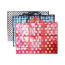 Shopping Bags With Zipper Extra Large Assorted Design (12 Pack)