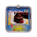 Durable Foil, Square Can Pan, 3 ct (12 Pack)