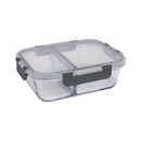 Edge Food Container 2 Section Glass, 51 oz (12 Pack)