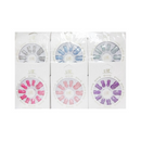 UBC, Pre-Glued Nails With Glitter Assorted Colors, 12 ct (12 Pack)