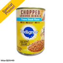 Pedigree, Chopped T-Bone Steak Flavor, 13.2 oz (12 Pack)
