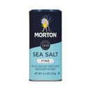 Morton, Sea Salt Fine Shaker, 4.4 oz (12 Pack)