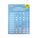 T & E, Powercell Batteries Assorted, 40 ct (30 Pack)
