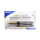 Bazic, Permanent Markers Gold & Silver, 2 ct (24 Pack)