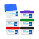Bazic, Index Card Box 3 x 5 in Assorted Color Lids (36 Pack)