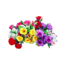 Rose Bouquet 7 Heads Assorted Colors (12 Pack)