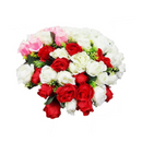 Rose Bouquet 24 Head Assorted Colors (12 Pack)
