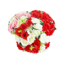Rose Bouquet 24 Head Assorted Colors (12 Pack)