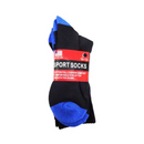 Men's Sport Socks 2 ct 10-13 2Tone (6 Pack)