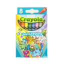 Crayola, Uni-Crayons Assorted Colors, 8 ct (24 Pack)