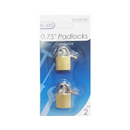 Essential, Padlock 2 ct With Key, 0.75 in (24 Pack)