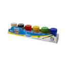 Bazic, Poster Paint With Brush Assorted Colors, 6 ct (24 Pack)